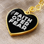 Graphic Heart Keychain (Gold) / No