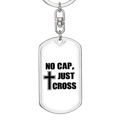 Faith Over Fear Dog Tag Keychain – Christian Gift for Women