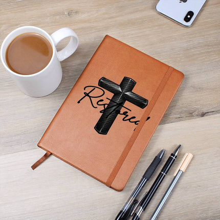 Christian Leather Journal | Restored Cross Vegan Leather Journal for Men