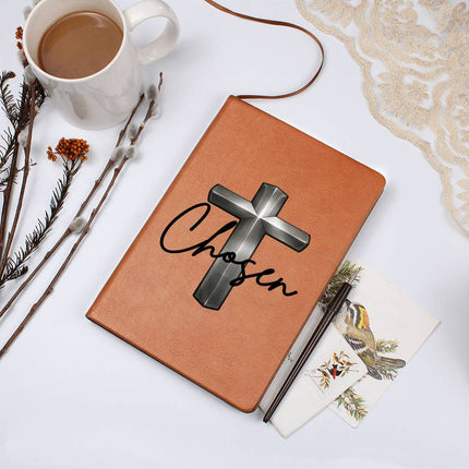 Christian Leather Journal | Chosen Cross Vegan Leather Journal for Men