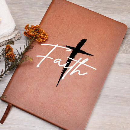 Faith Cross Black Christian Journal | Graphic Prayer Notebook