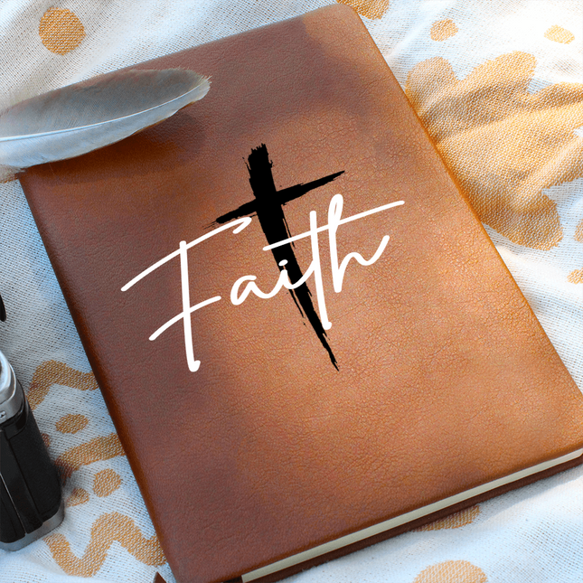 Faith Cross Black Christian Journal | Graphic Prayer Notebook
