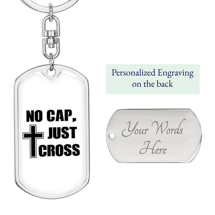 Faith Over Fear Dog Tag Keychain – Christian Gift for Women