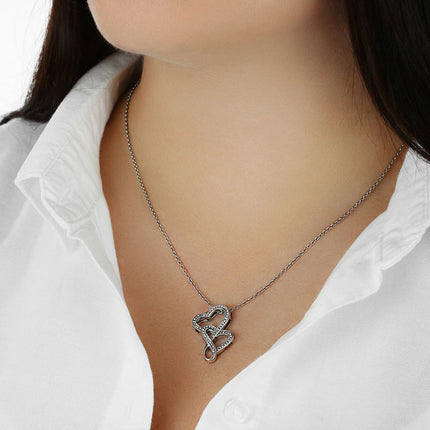 Rainbow Cross Cherub Angels | Christian Heart-to-Heart Pendant Necklace | Gift for Kids