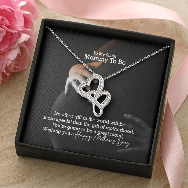 Christian heart necklace with "PJC-Mother-17" message — modern Mother's Day gift for mom, in luxury gift box