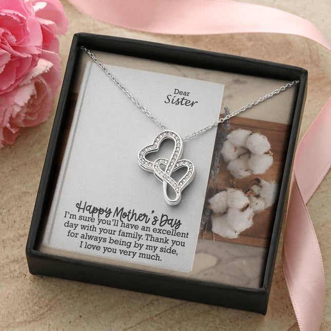 Christian heart necklace with "Heart to heart" message — modern Mother's Day gift for mom, in luxury gift box