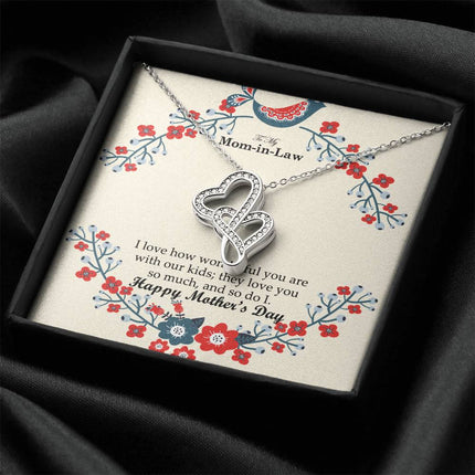 Two hearts. One love | Christian Heart-to-Heart Pendant Necklace | Mother's Day Gift for Mother-in-Law | Faith Gift