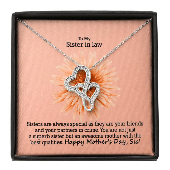 Hearts forever linked | Christian Heart-to-Heart Pendant Necklace | Mother's Day Gift for Mom | Faith Gift