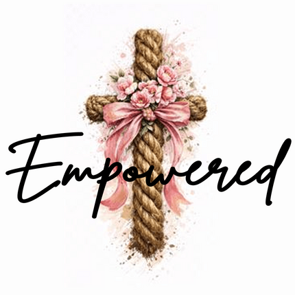 Empowered Cross Engravable Mother's Ring – Christian Gift for Mom