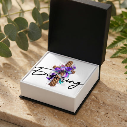 Enduring Cross Engravable Mother's Ring – Christian Gift for Mom