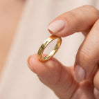 Size 6 / 18K Yellow Gold Finish