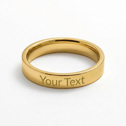 Empowered Cross Engravable Mother's Ring – Christian Gift for Mom