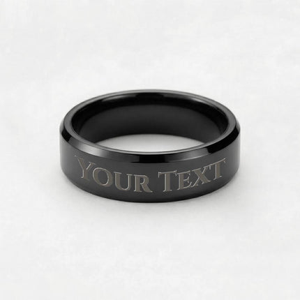Saved Cross Engraved Men's Ring – Christian Gift for Men