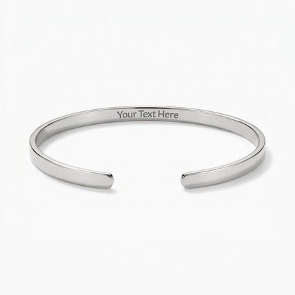 Devoted | Christian Engraved Cuff Bracelet | Gift for Her