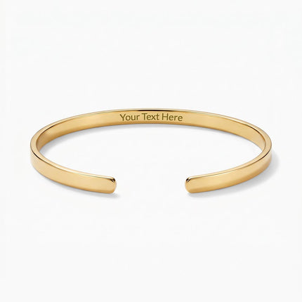 Devoted | Christian Engraved Cuff Bracelet | Gift for Her