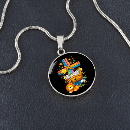 Noah's Ark Circle Necklace – Christian Gift for Kids