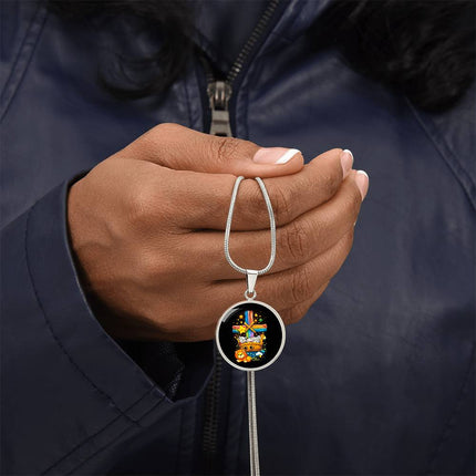 Noah's Ark Circle Necklace – Christian Gift for Kids