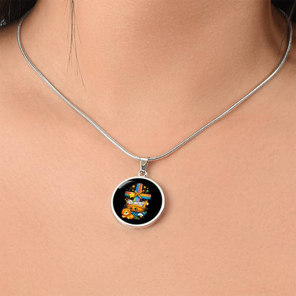 Noah's Ark Circle Necklace – Christian Gift for Kids
