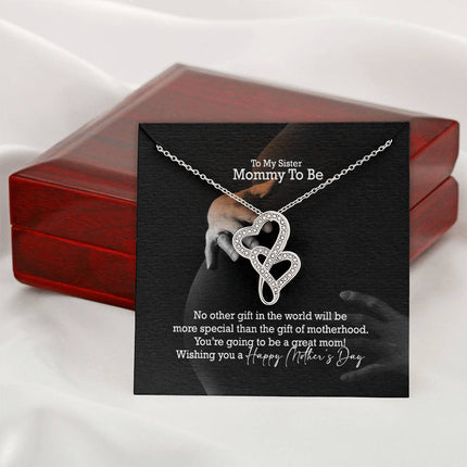Christian Heart-to-Heart Pendant Necklace | Mother's Day Gift for Mom | Faith Gift