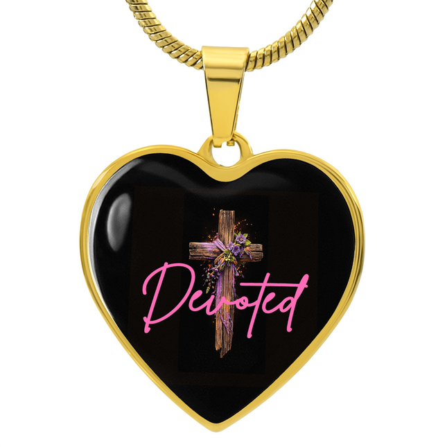 Devoted Purple Cross | Christian Necklace | Gift for Her