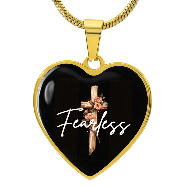 Fearless Teal Cross | Christian Necklace | Gift for Her
