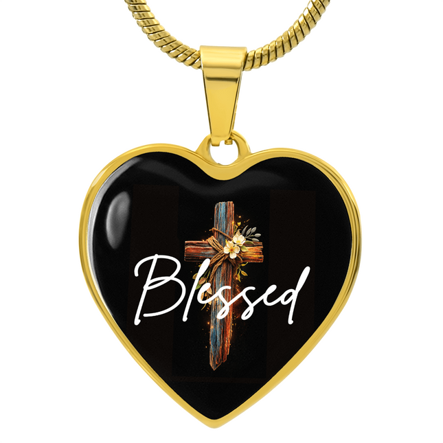 Blessed Floral Cross | Christian Necklace | Gift for Her