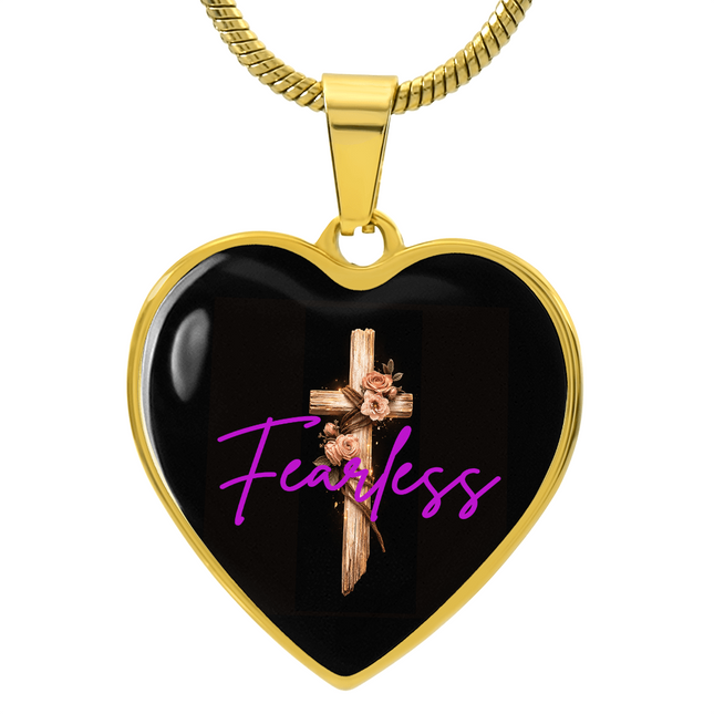 Fearless Rustic Cross | Christian Necklace | Gift for Her
