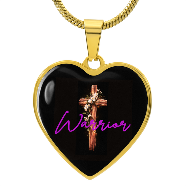 Warrior Floral Cross | Christian Necklace | Gift for Her