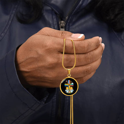 Praying Angels Circle Necklace (Gift Edition) – Christian Gift for Kids