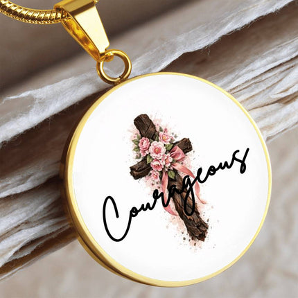 Courageous | Bold Christian Keychain | Gift for Her