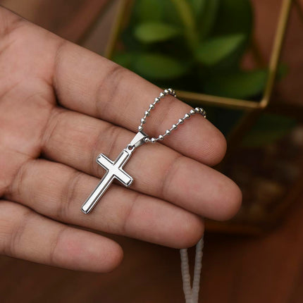 Proverbs 3:5-6 Cross Necklace | Trust in the Lord Gift