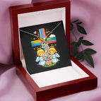 14K White Gold Finish / Luxury Box
