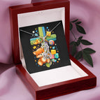 14K White Gold Finish / Luxury Box