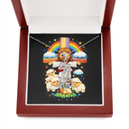 14K White Gold Finish / Luxury Box