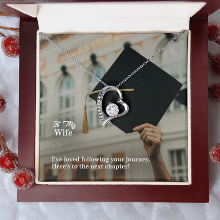 Wife Graduation Forever Love Necklace | Next Chapter Gift