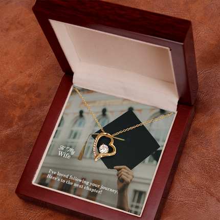Wife Graduation Forever Love Necklace | Next Chapter Gift
