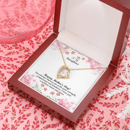 You Impress Me with Your Strength Compassion & Kindness | Christian Forever Love Necklace | Mother's Day Gift for Daughter | Faith Gift