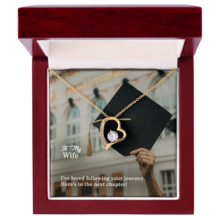 Wife Graduation Forever Love Necklace | Next Chapter Gift