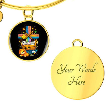 Noah's Ark Circle Bangle – Christian Gift for Kids
