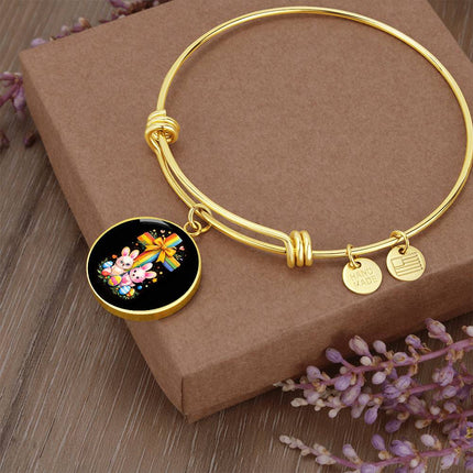 Easter Bunnies Circle Bangle – Christian Gift for Kids
