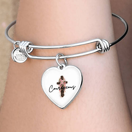 Empowered Heart Pendant Necklace – Christian Gift for Women