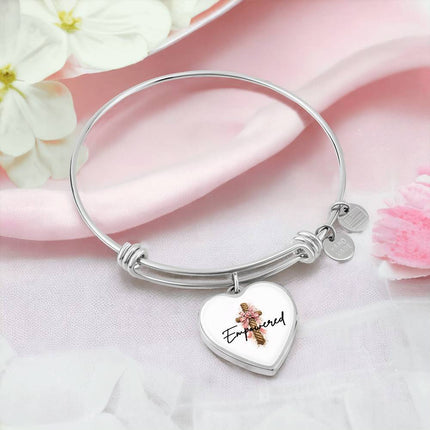 Empowered Heart Pendant Necklace – Christian Gift for Women