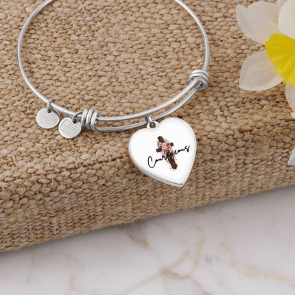 Modern Christian heart pendant necklace for women — "Modern faith, fully hers" — a faith-forward gift, ready to give