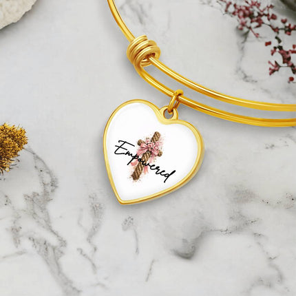 Empowered Heart Pendant Necklace – Christian Gift for Women