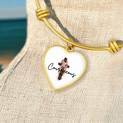 Empowered Heart Pendant Necklace – Christian Gift for Women