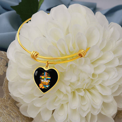 Noah's Ark Heart Bangle – Christian Gift for Kids