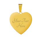 Heart Pendant Gold Bangle / Yes