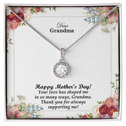 Your Love Has Shaped Me in So Many Ways | Christian Eternal Hope Necklace | Mother's Day Gift for Grandma | Faith Gift