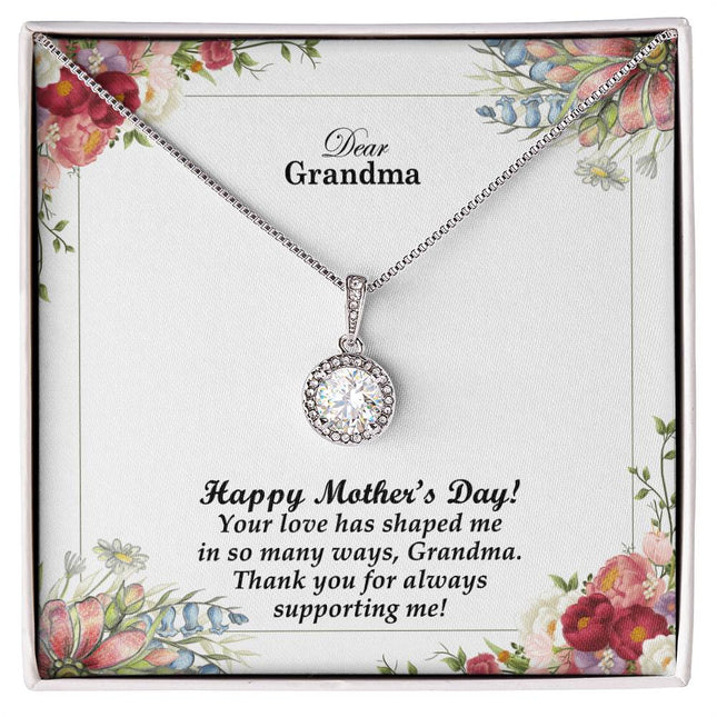 Your Love Has Shaped Me in So Many Ways | Christian Eternal Hope Necklace | Mother's Day Gift for Grandma | Faith Gift