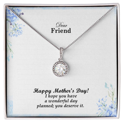 I Hope You Have a Wonderful Day Planned Dear Friend You Deserve It | Christian Eternal Hope Necklace | Mother's Day Gift for Friend | Faith Gift